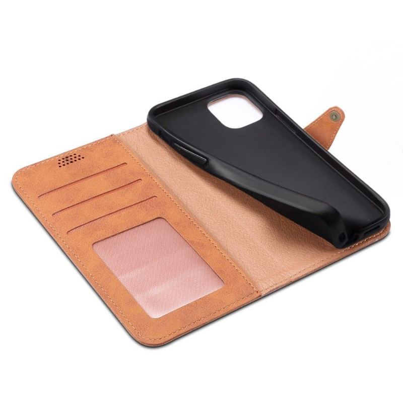 Etui Folio do iPhone 13 Pro Max Obrzeża Skórzany Futerał Dona Folio Posiadacz Karty