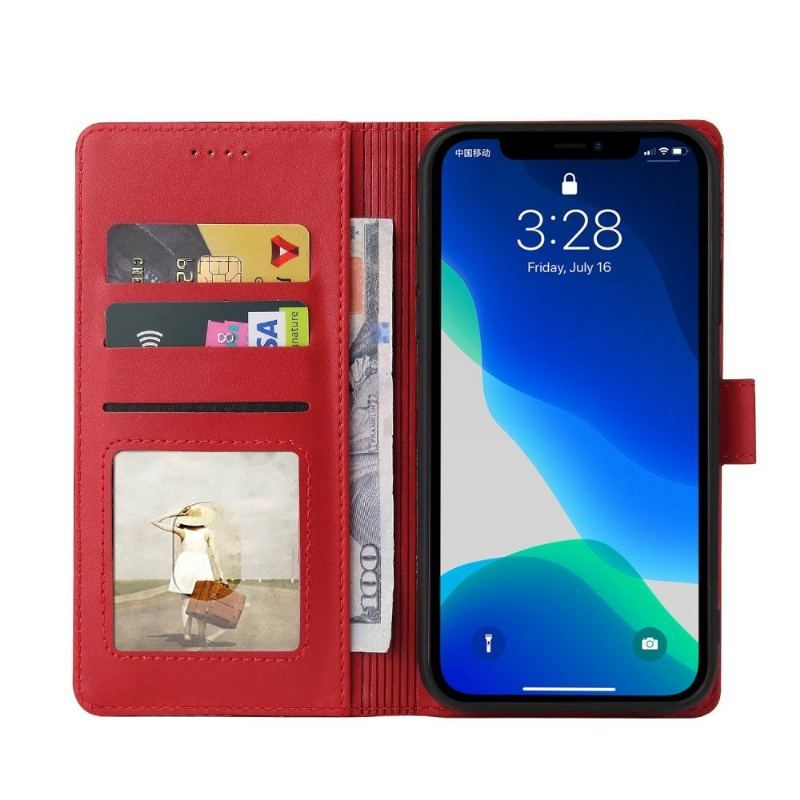 Etui Folio do iPhone 13 Pro Max Obrzeża Uchwyt Na Karty Serii 009