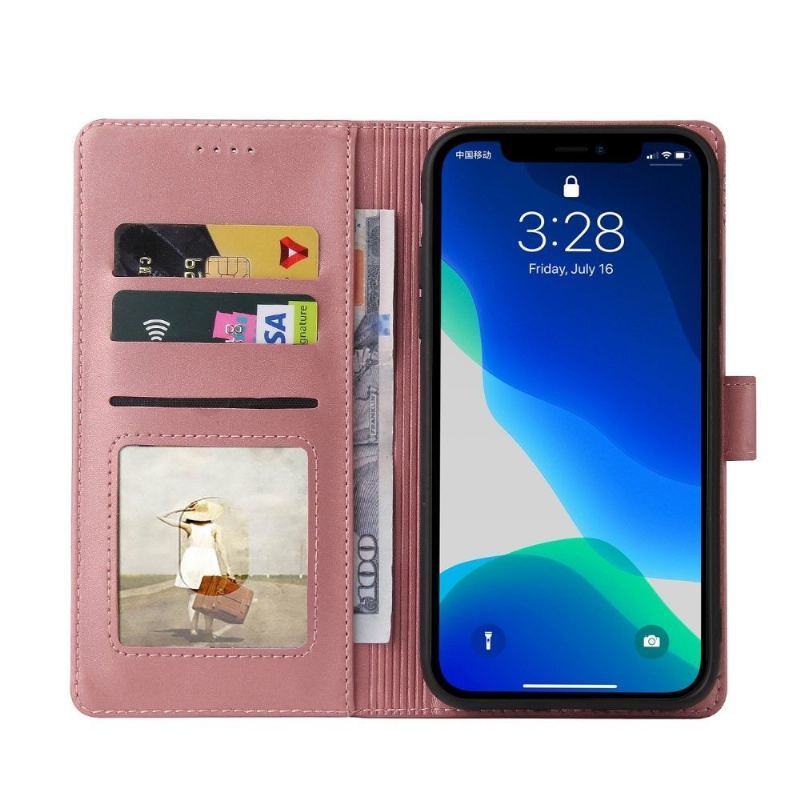 Etui Folio do iPhone 13 Pro Max Obrzeża Uchwyt Na Karty Serii 009