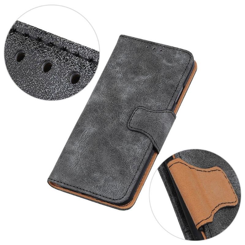 Case do Realme 8 / 8 Pro Biznes Edouard Faux Leather Vintage