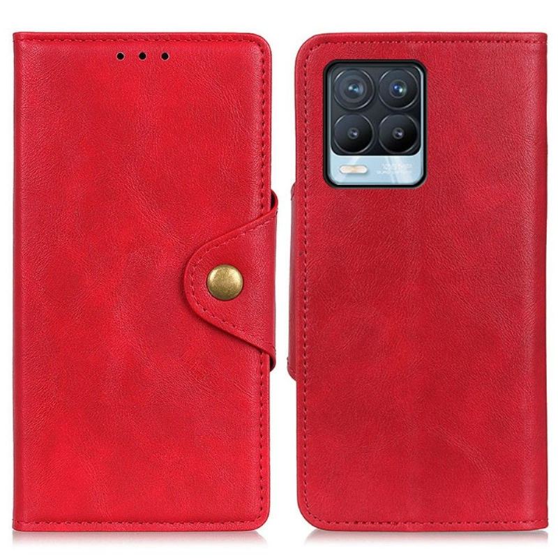 Etui Folio do Realme 8 / 8 Pro Full Protect Matowa Sztuczna Skóra