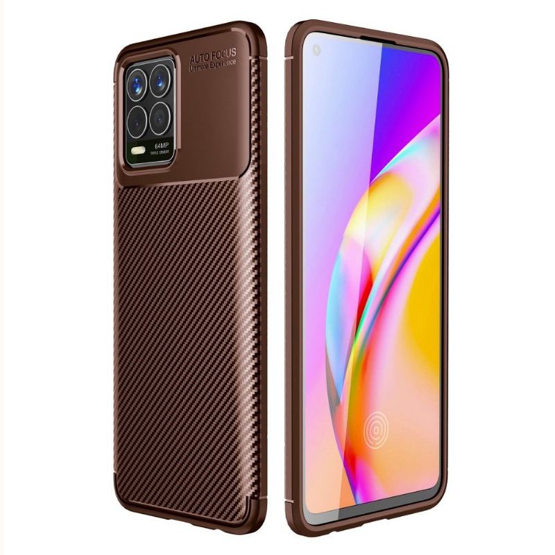 Futerały do Realme 8 / 8 Pro Styl Włókna Węglowego