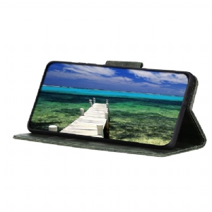 Skórzany Futerał do Realme 8 / 8 Pro Etui Folio Faux Leather Folio Stand Funkcja