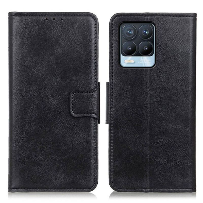 Skórzany Futerał do Realme 8 / 8 Pro Etui Folio Faux Leather Folio Stand Funkcja