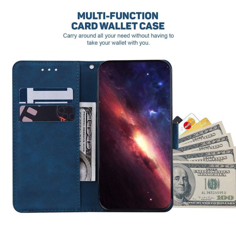 Etui do Oppo Find X5 Lite Etui Folio Folio Paski Ze Sztucznej Skóry