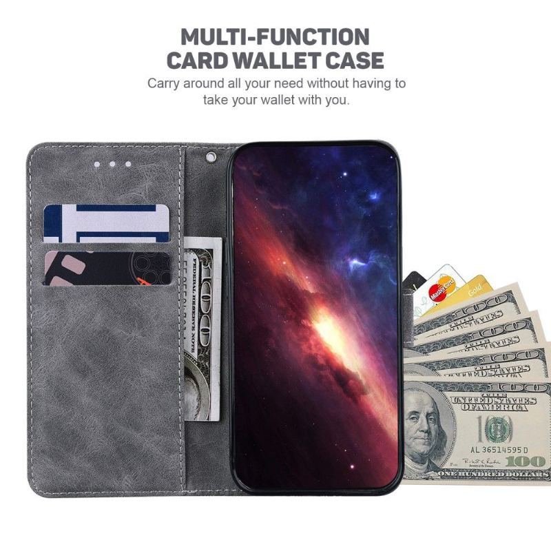 Etui do Oppo Find X5 Lite Etui Folio Folio Paski Ze Sztucznej Skóry