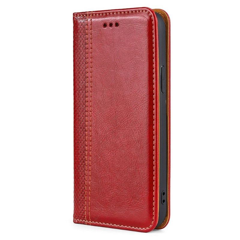 Etui Folio do Oppo Find X5 Lite Skórzany Futerał Flip Folio Stitching