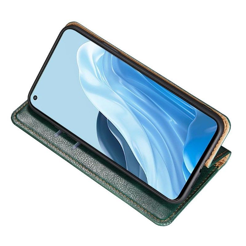 Etui Na Telefon do Oppo Find X5 Lite Etui Folio Czysta Sztuczna Skóra