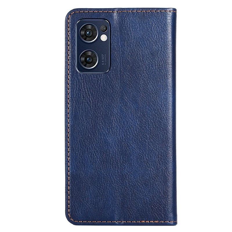 Etui Na Telefon do Oppo Find X5 Lite Etui Folio Czysta Sztuczna Skóra