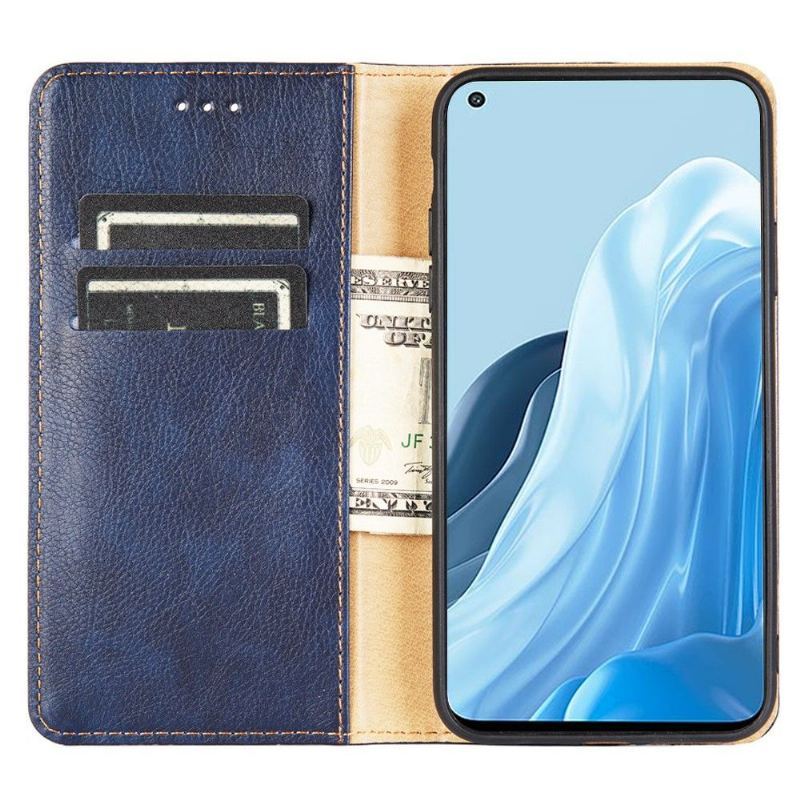 Etui Na Telefon do Oppo Find X5 Lite Etui Folio Czysta Sztuczna Skóra