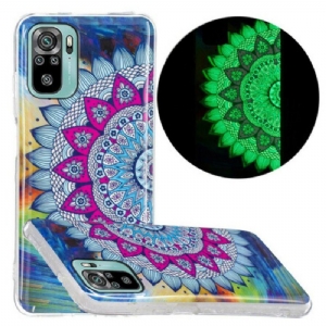 Etui do Xiaomi Redmi Note 10 / 10S Fluorescencyjna Kolorowa Mandala