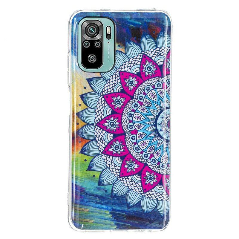 Etui do Xiaomi Redmi Note 10 / 10S Fluorescencyjna Kolorowa Mandala