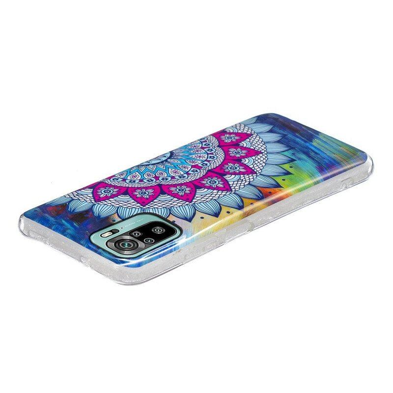 Etui do Xiaomi Redmi Note 10 / 10S Fluorescencyjna Kolorowa Mandala