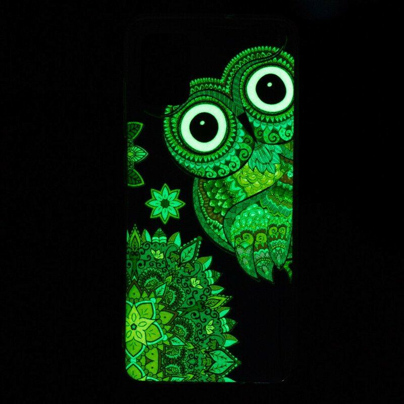 Etui do Xiaomi Redmi Note 10 / 10S Fluorescencyjna Mandala Sowa