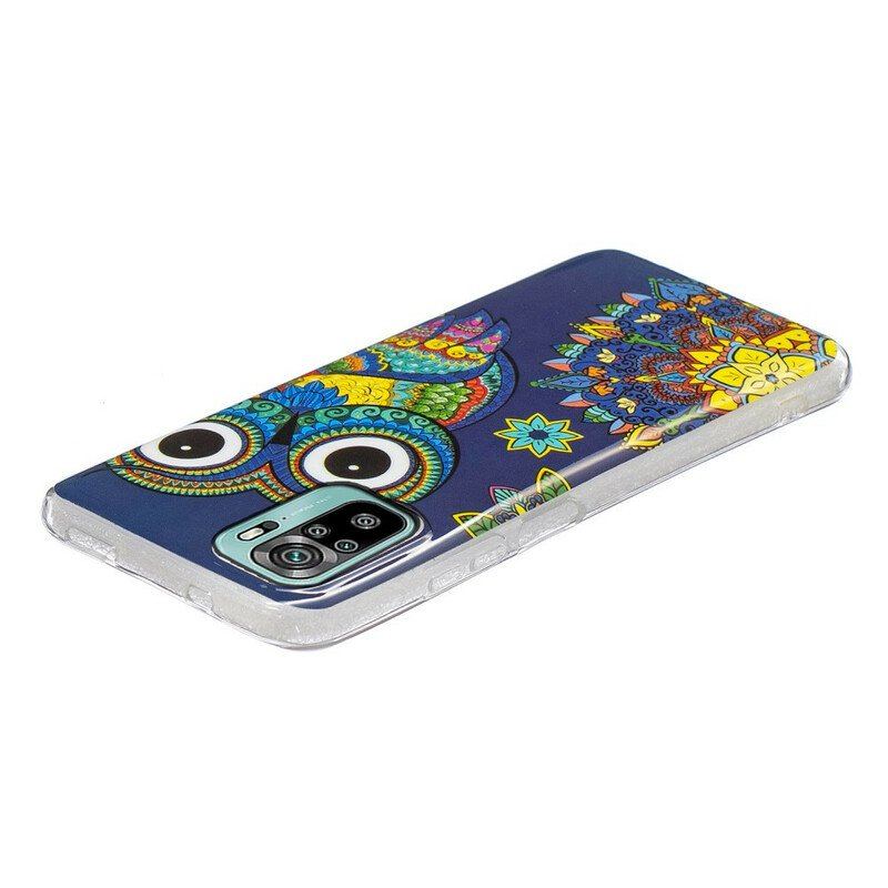 Etui do Xiaomi Redmi Note 10 / 10S Fluorescencyjna Mandala Sowa