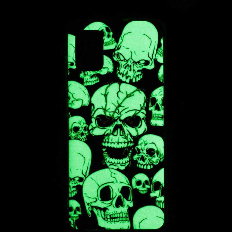 Etui do Xiaomi Redmi Note 10 / 10S Fluorescencyjne Czaszki