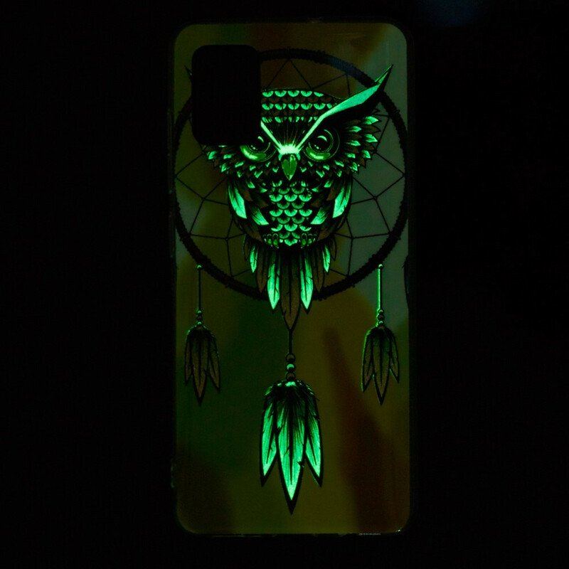 Etui do Xiaomi Redmi Note 10 / 10S Fluorescencyjny Łapacz Snów Sowa