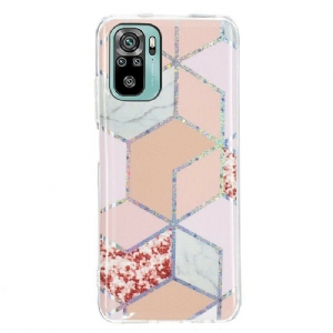 Etui do Xiaomi Redmi Note 10 / 10S Geometria Marmuru