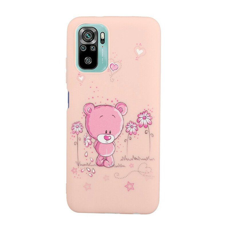 Etui do Xiaomi Redmi Note 10 / 10S Miś Z Smyczą