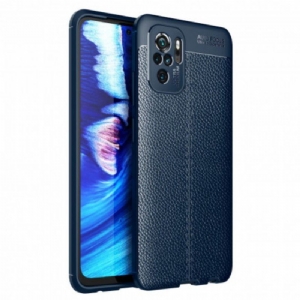 Etui do Xiaomi Redmi Note 10 / 10S Podwójna Linia Liczi Z Efektem Skóry