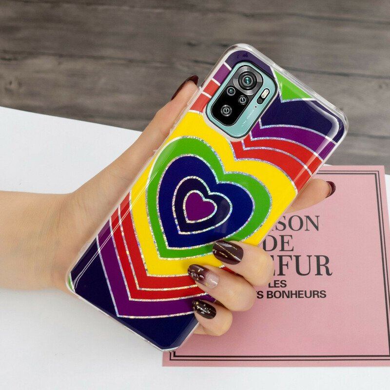 Etui do Xiaomi Redmi Note 10 / 10S Psychodeliczne Serce