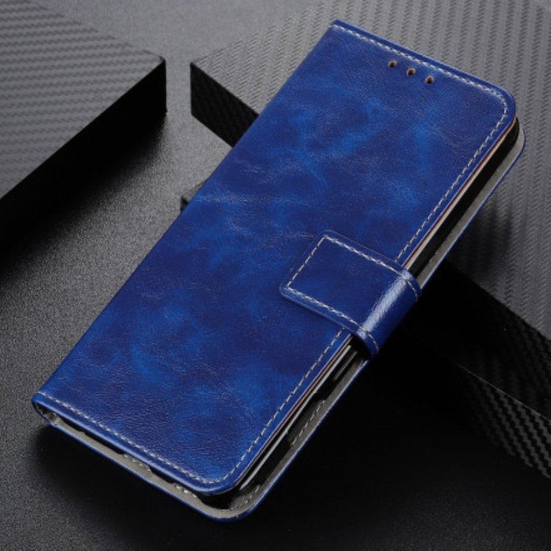 Etui Folio do Xiaomi Redmi Note 10 / 10S Błyszczące I Odsłonięte Szwy