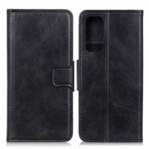 Etui Folio do Xiaomi Redmi Note 10 / 10S Dwustronne Zapięcie Z Efektem Skóry