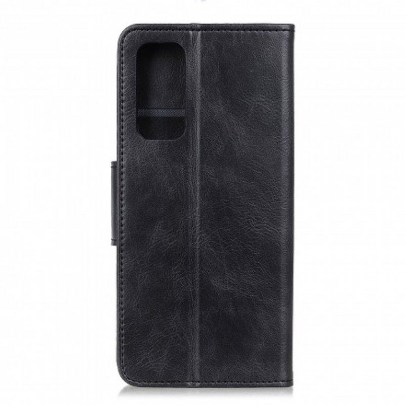 Etui Folio do Xiaomi Redmi Note 10 / 10S Dwustronne Zapięcie Z Efektem Skóry