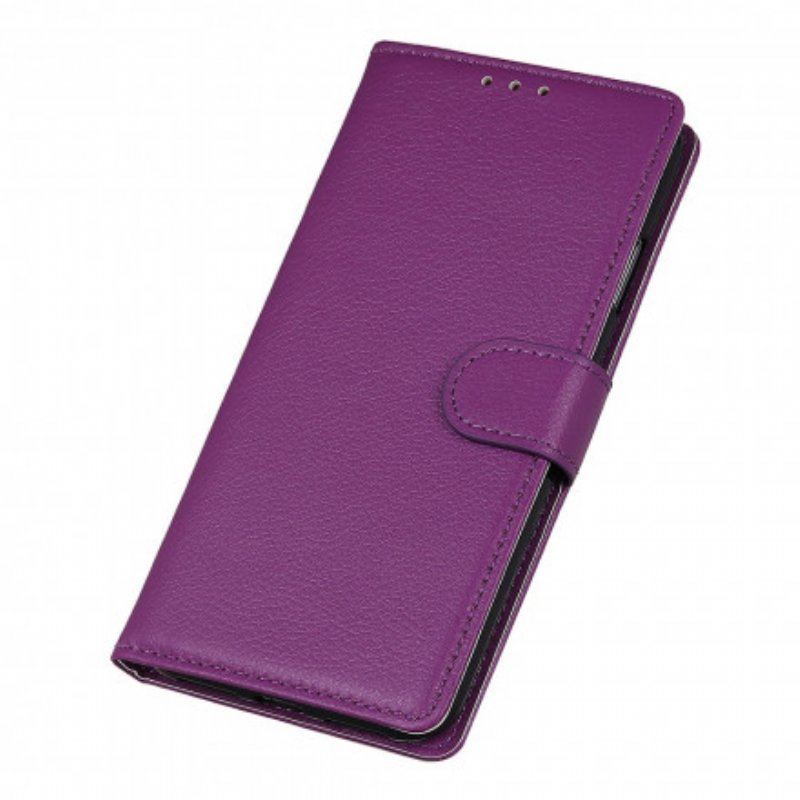 Etui Folio do Xiaomi Redmi Note 10 / 10S Efekt Skóry Liczi Premium