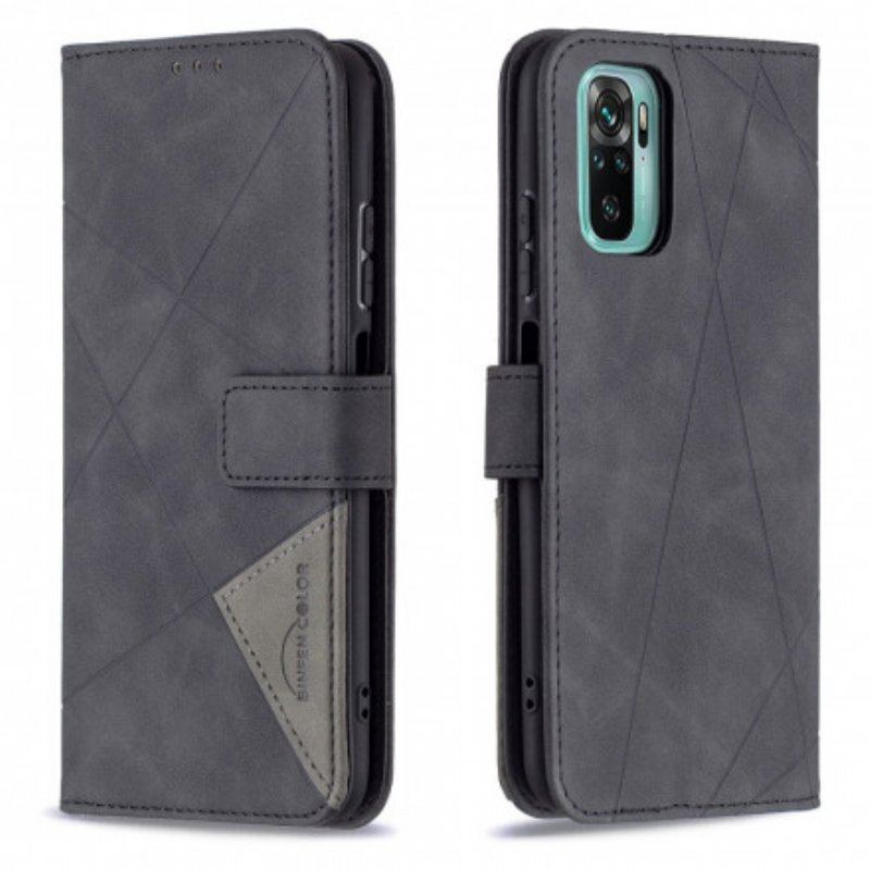 Etui Folio do Xiaomi Redmi Note 10 / 10S Kolor Trójkąta Binfena