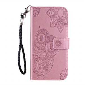 Etui Folio do Xiaomi Redmi Note 10 / 10S Sowa Mandala I Smycz