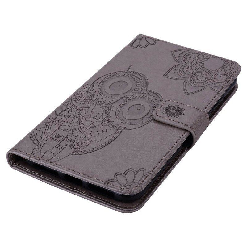 Etui Folio do Xiaomi Redmi Note 10 / 10S Sowa Mandala I Smycz