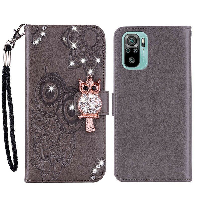 Etui Folio do Xiaomi Redmi Note 10 / 10S Sowa Mandala I Urok