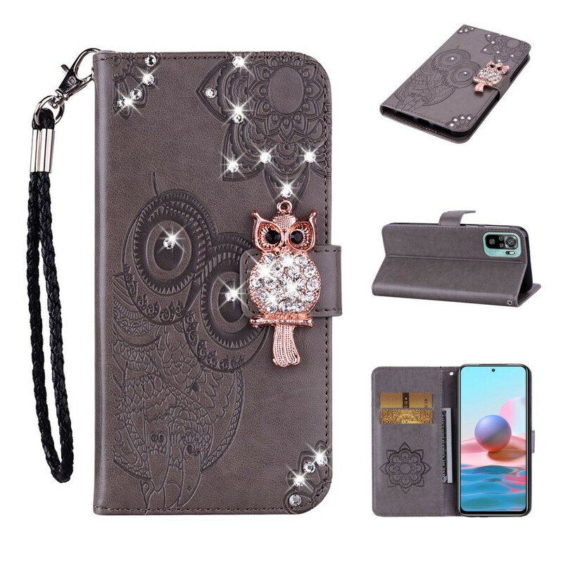 Etui Folio do Xiaomi Redmi Note 10 / 10S Sowa Mandala I Urok