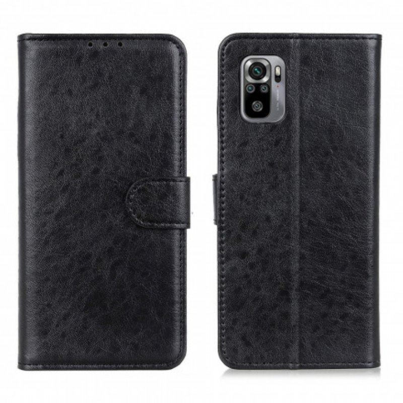 Etui Folio do Xiaomi Redmi Note 10 / 10S Teksturowana Sztuczna Skóra