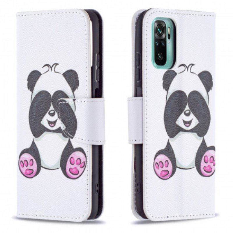 Etui Folio do Xiaomi Redmi Note 10 / 10S Zabawa Pandami