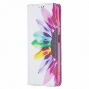 Etui Na Telefon do Xiaomi Redmi Note 10 / 10S Etui Folio Akwarela Kwiat