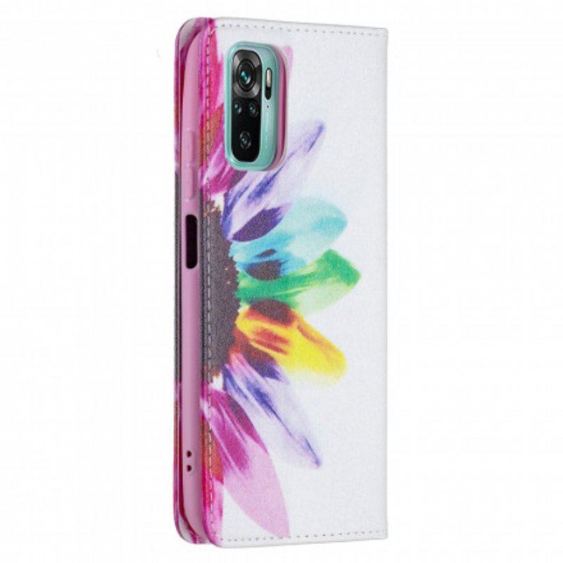 Etui Na Telefon do Xiaomi Redmi Note 10 / 10S Etui Folio Akwarela Kwiat