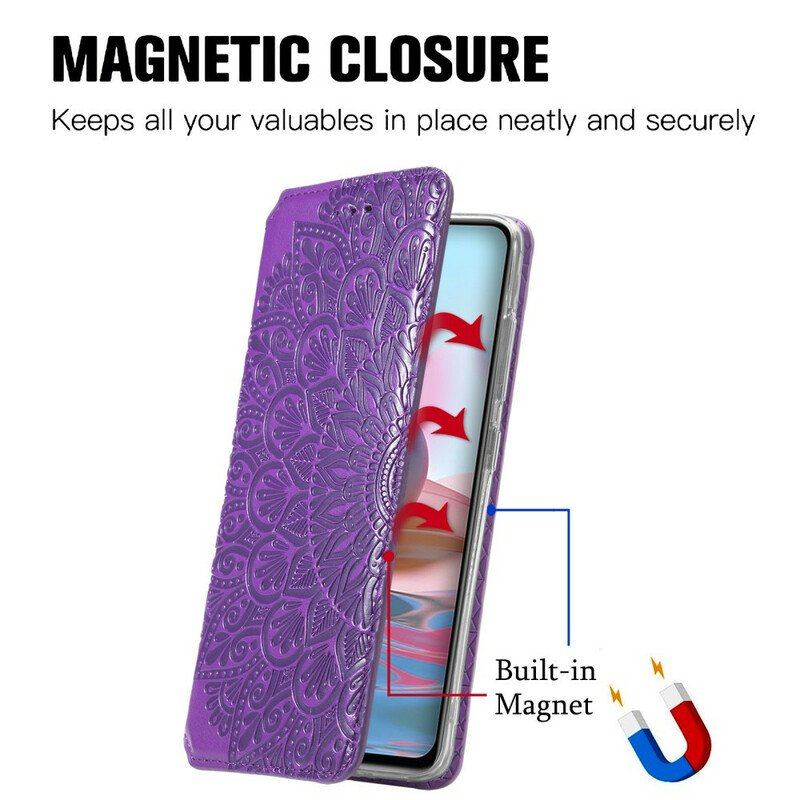 Etui Na Telefon do Xiaomi Redmi Note 10 / 10S Etui Folio Intensywna Mandala