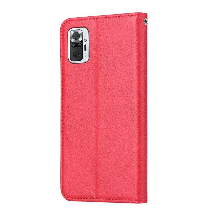 Etui Na Telefon do Xiaomi Redmi Note 10 / 10S Etui Folio Etui Na Karty Ze Sztucznej Skóry