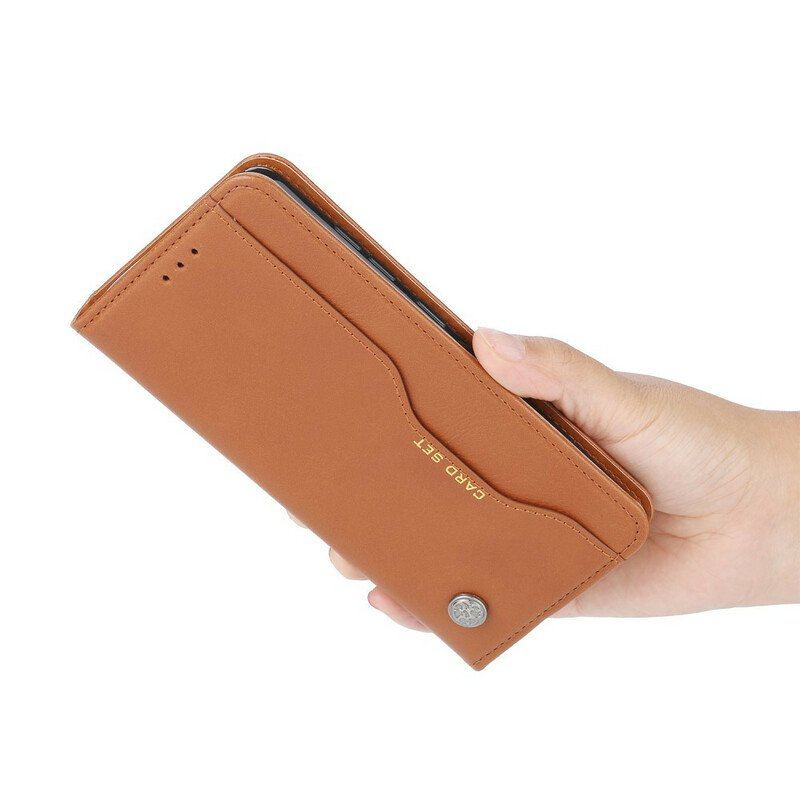 Etui Na Telefon do Xiaomi Redmi Note 10 / 10S Etui Folio Etui Na Karty Ze Sztucznej Skóry