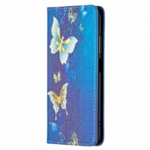 Etui Na Telefon do Xiaomi Redmi Note 10 / 10S Etui Folio Kolorowe Motyle