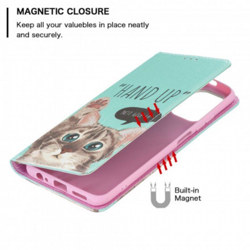 Etui Na Telefon do Xiaomi Redmi Note 10 / 10S Etui Folio Ręka W Górę