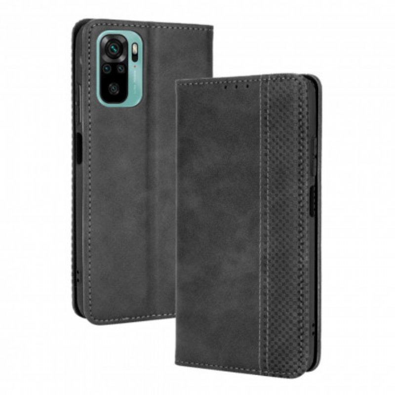 Etui Na Telefon do Xiaomi Redmi Note 10 / 10S Etui Folio Stylizowany Efekt Skóry W Stylu Vintage