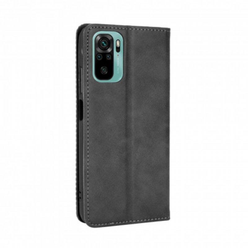 Etui Na Telefon do Xiaomi Redmi Note 10 / 10S Etui Folio Stylizowany Efekt Skóry W Stylu Vintage