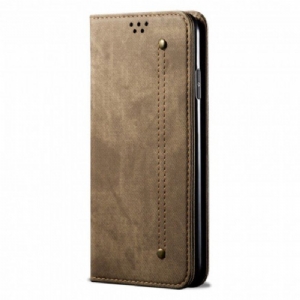 Etui Na Telefon do Xiaomi Redmi Note 10 / 10S Etui Folio Tkanina Dżinsowa