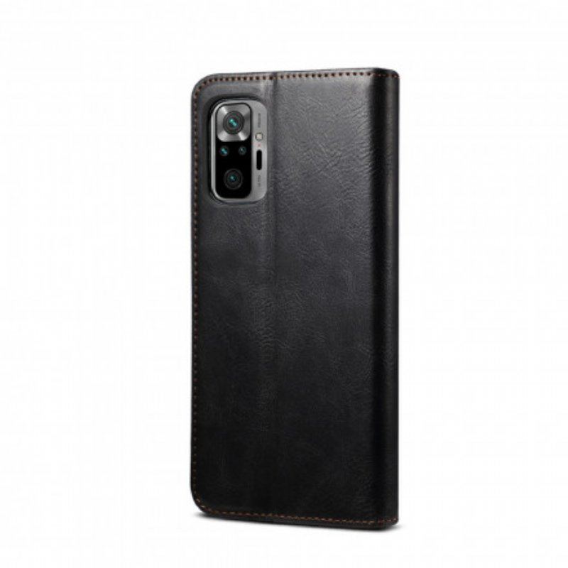 Etui Na Telefon do Xiaomi Redmi Note 10 / 10S Etui Folio Woskowana Sztuczna Skóra