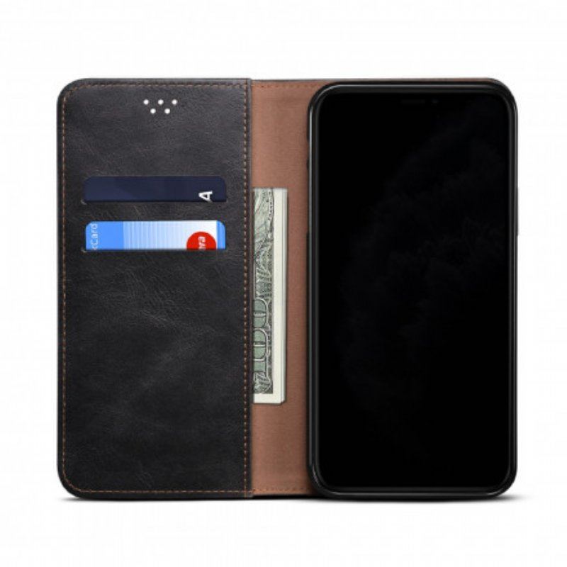 Etui Na Telefon do Xiaomi Redmi Note 10 / 10S Etui Folio Woskowana Sztuczna Skóra