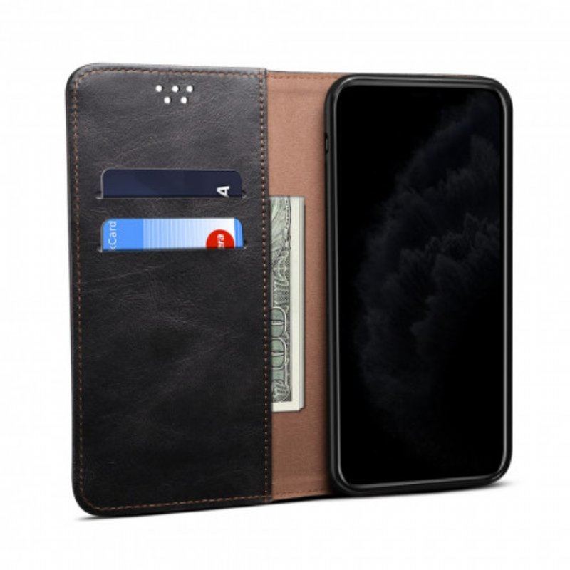 Etui Na Telefon do Xiaomi Redmi Note 10 / 10S Etui Folio Woskowana Sztuczna Skóra