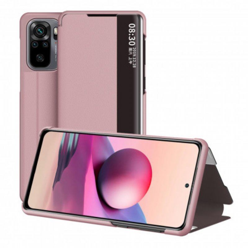 Etui Na Telefon do Xiaomi Redmi Note 10 / 10S Wysokiej Jakości Sztuczna Skóra